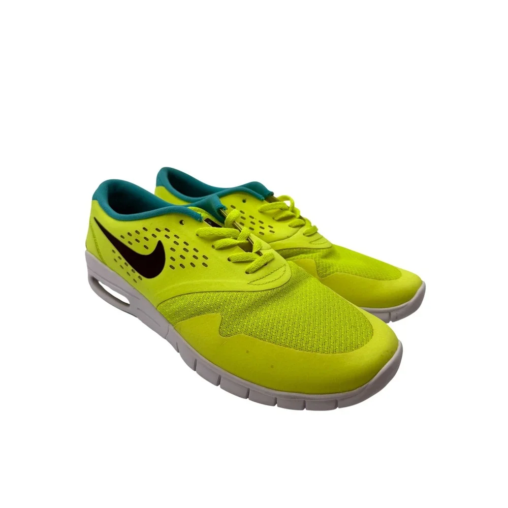 Nike SB Eric Koston 2 Max Mens 11 Volt Yellow Excellent Skateboarding 631047-703